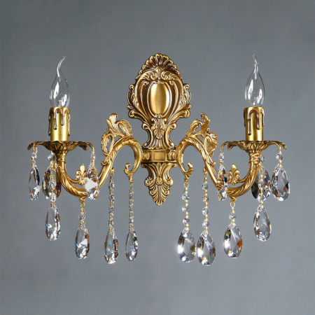 Настенные бра — Бра AMBIENTE by BRIZZI 2118/2 AB Tear drop купить в 