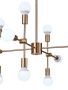Люстры на штанге — Люстра на штанге Natali Kovaltseva LOFT LUX 75130/8C GOLD купить в 