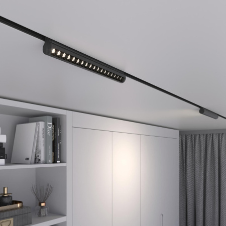 Трековые светильники — Светильник на шине Elektrostandard Slim Magnetic Трековый светильник 18W 4200K Alter (чёрный) 8 купить в 