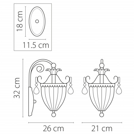Настенные бра — Бра Lightstar 790614 купить в  Настенные бра — Бра Lightstar 790614 купить в