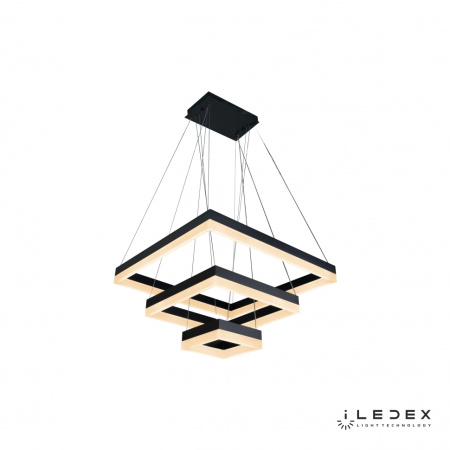 Подвесные светильники — Подвесная люстра iLedex Twins D0319-3 (200x400x600) BK купить в  Подвесные светильники — Подвесная люстра iLedex Twins D0319-3 (200x400x600) BK купить в