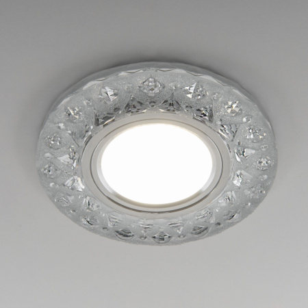 Встраиваемые точечные светильники — Встраиваемый светильник Elektrostandard 2222 MR16 CL прозрачный купить в 