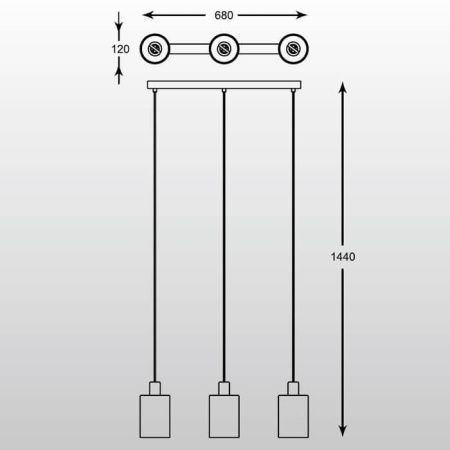 Подвесные светильники — Подвесной светильник Zumaline Pioli P0369-03A-B5GR купить в 