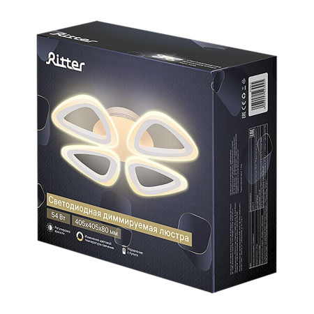 Потолочные люстры — Потолочная светодиодная люстра Ritter Monza 52392 5 купить в 