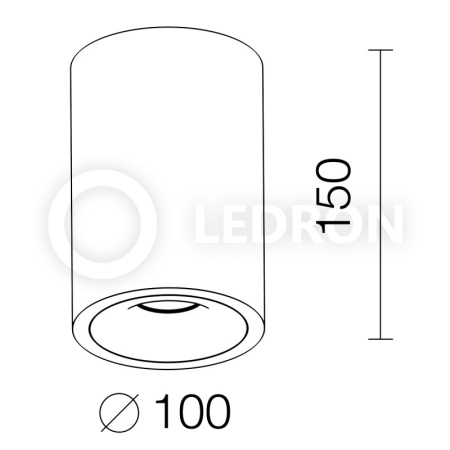 Накладные точечные светильники — Накладной светильник LeDron MJ1027GB 150mm купить в  Накладные точечные светильники — Накладной светильник LeDron MJ1027GB 150mm купить в