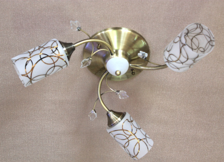 Потолочные люстры — 01350/3 (1066) бронза купить в 