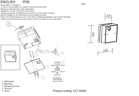 Настенные бра — Бра Crystal Lux CLT 026W WH купить в  Настенные бра — Бра Crystal Lux CLT 026W WH купить в