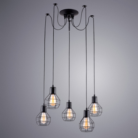 Подвесные светильники — Подвесной светильник ARTE Lamp A1109SP-5BK купить в  Подвесные светильники — Подвесной светильник ARTE Lamp A1109SP-5BK купить в