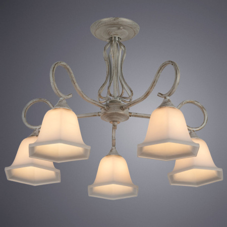 Люстры на штанге — Люстра на штанге ARTE Lamp A2714PL-5WG купить в  Люстры на штанге — Люстра на штанге ARTE Lamp A2714PL-5WG купить в