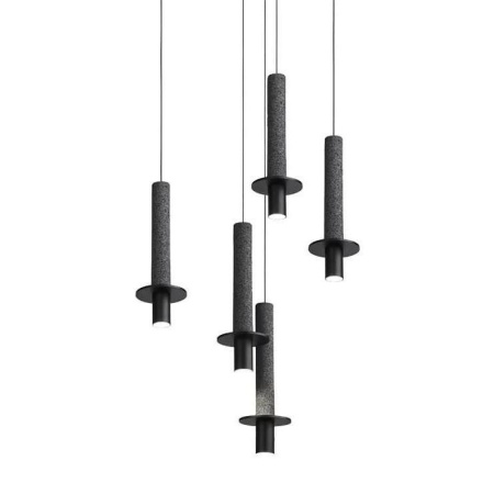 Подвесные светильники — Подвесной светильник iLamp Lofty 10704P/1-D150 BK-GR купить в 