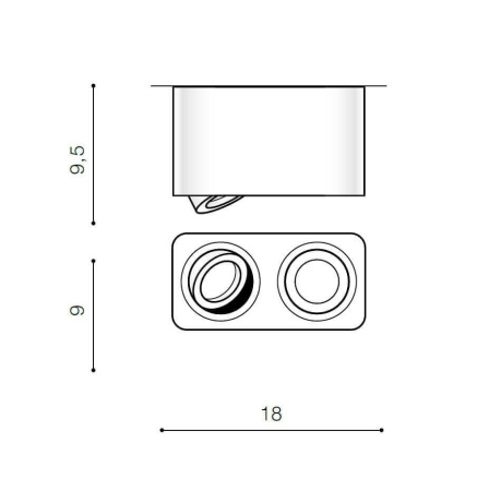 Накладные светильники — Потолочный светильник Azzardo Brant 2 Square AZ2826 купить в 