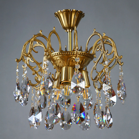 Люстры на штанге — Люстра на штанге AMBIENTE by BRIZZI 8888/3 PL AB Tear Drop купить в 