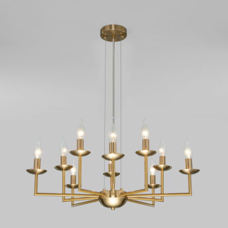 Люстры подвесные — Подвесная люстра Eurosvet 60150/10 латунь купить в 