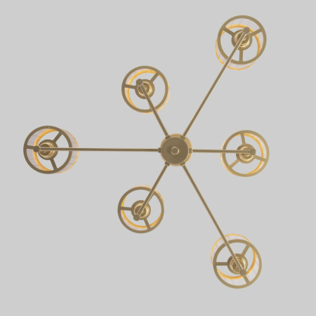 Люстры на штанге — Люстра на штанге Eurosvet 60144/6 золото купить в 