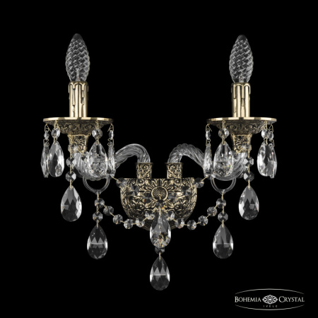 Настенные бра — Бра Bohemia Ivele Crystal 16115B/2/165 GB купить в 