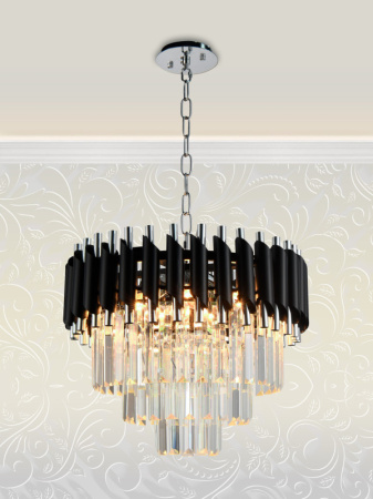 Люстры каскадные — Каскадная люстра Natali Kovaltseva DARIAN 76017/5C CHROME BLACK купить в  Люстры каскадные — Каскадная люстра Natali Kovaltseva DARIAN 76017/5C CHROME BLACK купить в