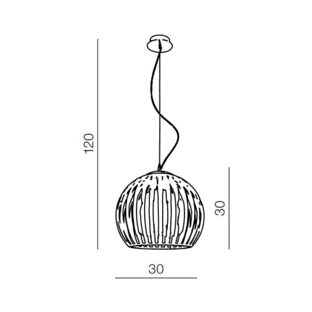Подвесные светильники — Подвесной светильник Azzardo Arcada M AZ0481 купить в 