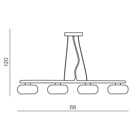 Подвесные светильники — Подвесной светильник Azzardo Rubic 4 AZ0493 купить в 