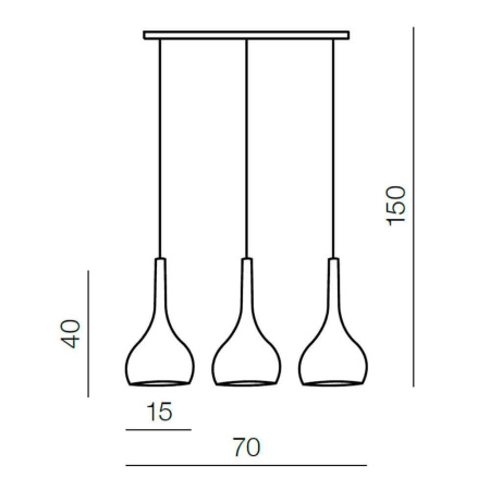 Подвесные светильники — Подвесной светильник Azzardo Soul 3 AZ0275 купить в 