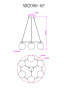 Люстры подвесные — Подвесная люстра MyFar MR2090-6P купить в  Люстры подвесные — Подвесная люстра MyFar MR2090-6P купить в