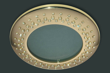 Встраиваемые точечные светильники — Встраиваемый светильник Donolux N1519-KG/jonguil, 96 крист. купить в 