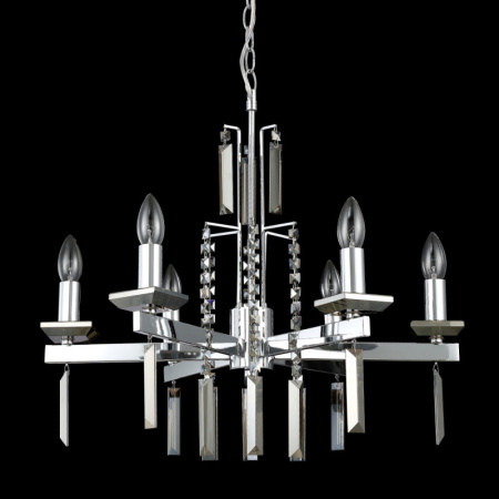 Люстры подвесные — Подвесная люстра Crystal Lux MARRON SP6 CHROME купить в 