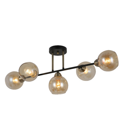Потолочные люстры — 8426/5 бронза+черный купить в 