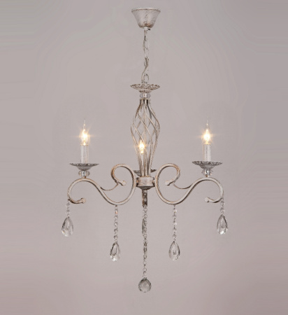 Люстры подвесные — 02519/3 (2235) белый с патиной золото купить в 