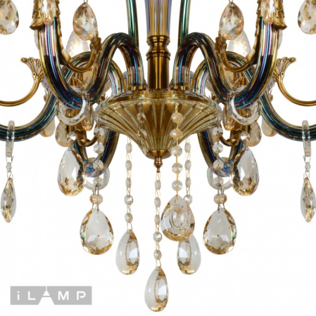 Люстры подвесные — Подвесная люстра iLamp 61081-6 BR купить в 