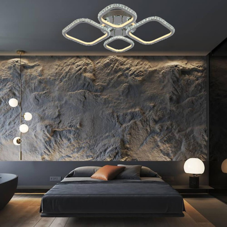 Потолочные люстры — Потолочная светодиодная люстра Seven Fires Флери SF7014/4C-CR купить в 