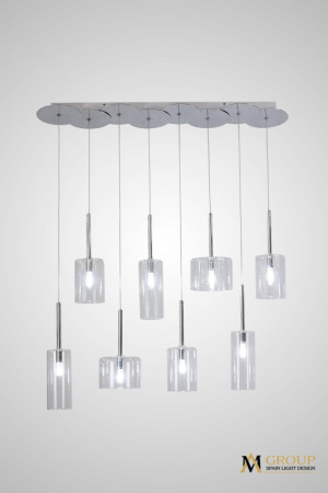 Люстры каскадные — Каскадная люстра AM Group AM355-8CLEAR купить в 