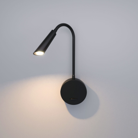 Настенные бра — Бра Elektrostandard Stem черный 3000К (40120/LED) купить в  Настенные бра — Бра Elektrostandard Stem черный 3000К (40120/LED) купить в
