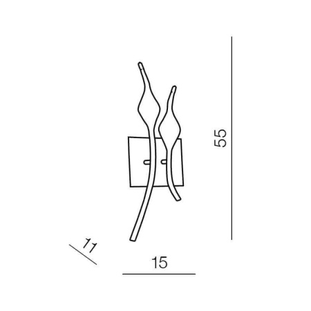 Настенные бра — Настенный светильник Azzardo Snake wall AZ0046 купить в 