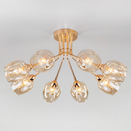 Люстры на штанге — Люстра на штанге Eurosvet 30164/8 золото купить в 