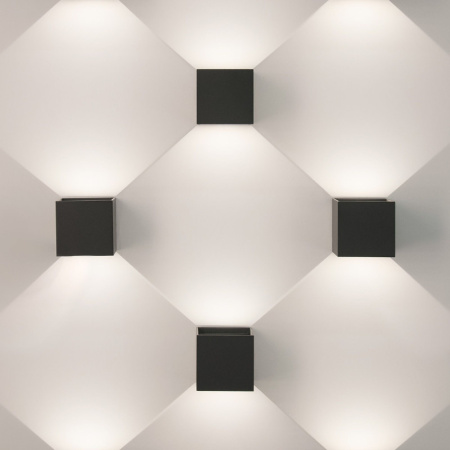 Уличные настенные светильники — Светильник настенный Elektrostandard 1548 TECHNO LED WINNER черный купить в 