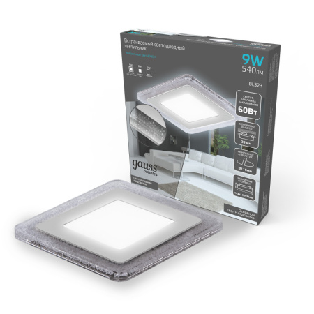 Встраиваемые точечные светильники — Встраиваемый светильник Gauss BL323 купить в 