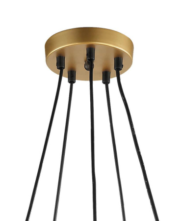 Люстры подвесные — Подвесная люстра Lumien Hall Ноэль 4005/5P-GD-BK купить в 