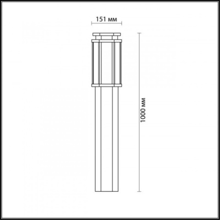 Средние уличные фонари — Садово-парковый светильник Odeon Light 4048/1F купить в 