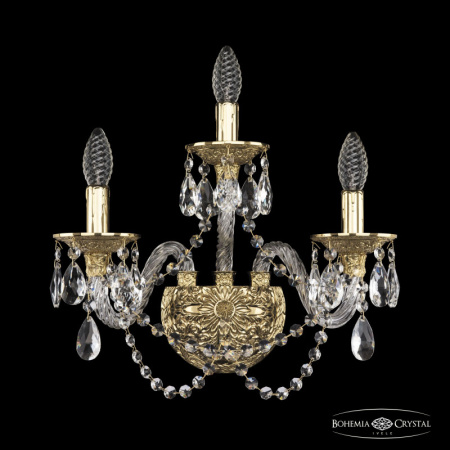 Настенные бра — Бра Bohemia Ivele Crystal 16102B/2+1/165 G купить в  Настенные бра — Бра Bohemia Ivele Crystal 16102B/2+1/165 G купить в