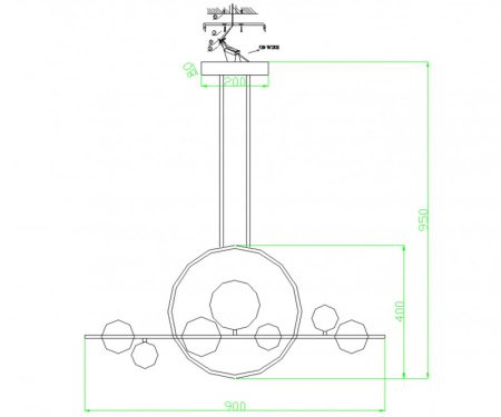 Люстры на штанге — Люстра на штанге Kink Light 09408-7L,19 купить в 