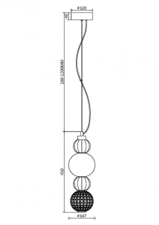 Подвесные светильники — Подвесной светильник Maytoni P069PL-L17G3K купить в 