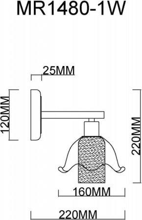 Настенные бра — Бра MyFar MR1480-1W купить в  Настенные бра — Бра MyFar MR1480-1W купить в