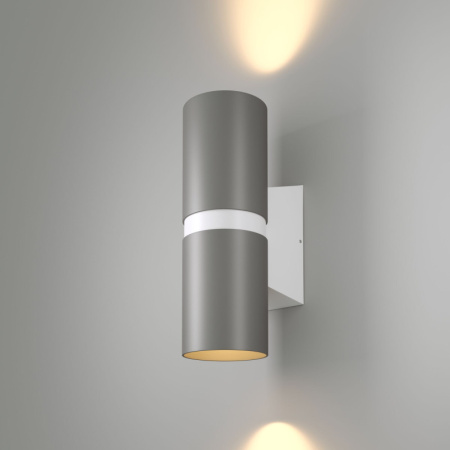 Уличные настенные светильники — Светильник настенный Elektrostandard Liberty LED серый/белый (35124/U) купить в 