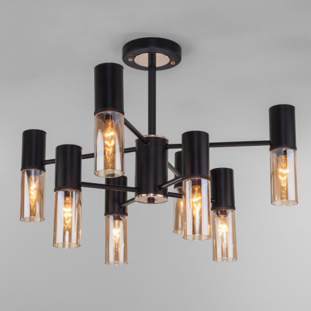 Люстры на штанге — Люстра на штанге Eurosvet 70125/8 черный купить в 