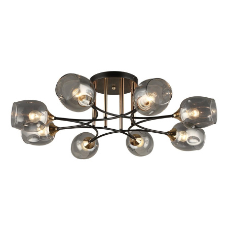 Люстры на штанге — Потолочная люстра IMEX MD.4882-8-S COFFEE+FGD купить в 