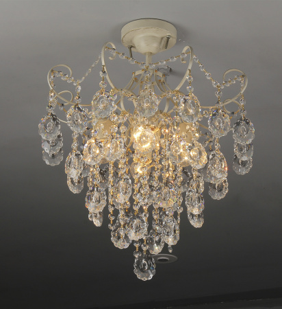 Люстры подвесные — 1498/4 белый с патиной золото купить в 