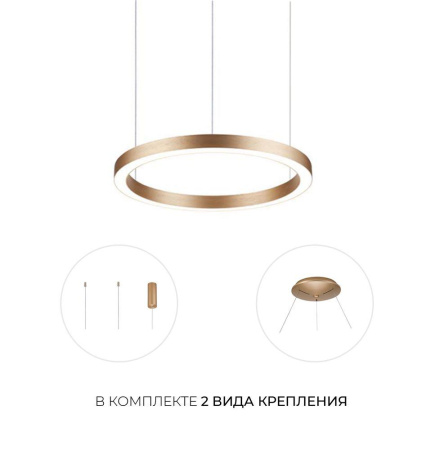 Подвесные светильники — Подвесной светодиодный светильник Milosh Tendence 0685CLA-60G купить в  Подвесные светильники — Подвесной светодиодный светильник Milosh Tendence 0685CLA-60G купить в