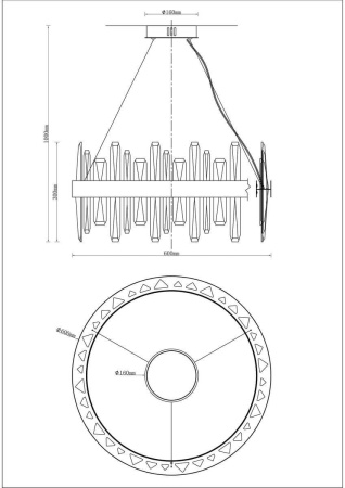 Подвесные светильники — Подвесной светодиодный светильник Moderli Emanuel V9080-PL купить в 