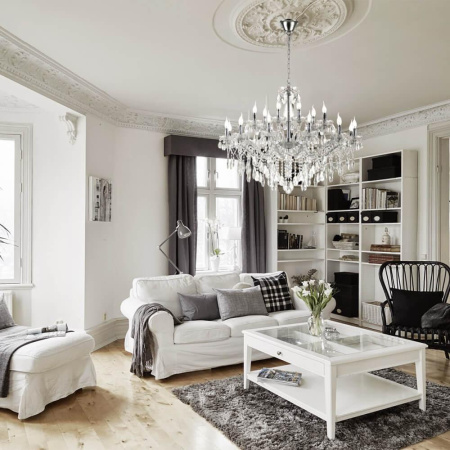 Люстры подвесные — Подвесная люстра Lumien Hall Lavena LH0026/18H-CR купить в 