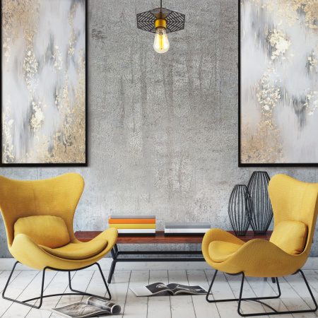 Подвесные светильники — Подвесной светильник Eurosvet 50167/1 бронза/черный купить в 